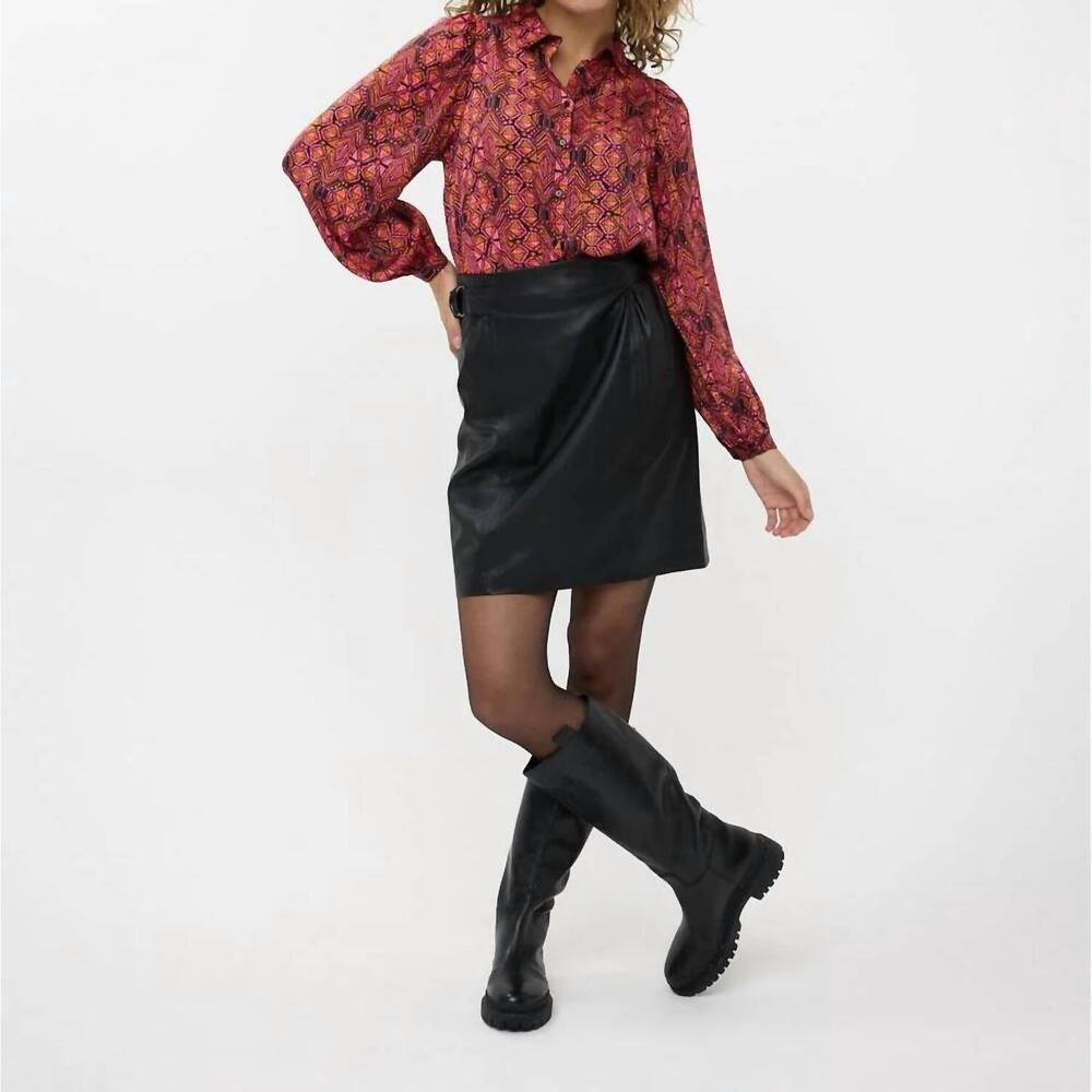 NEW ESQUALO benitta basic sensation blouse in vivid pinks gold black